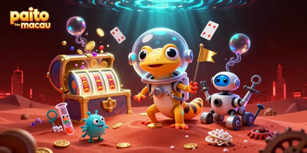 Menggali keberuntungan paito toto macau dengan slot berlian dan koin emas berkilauan di sekitarnya