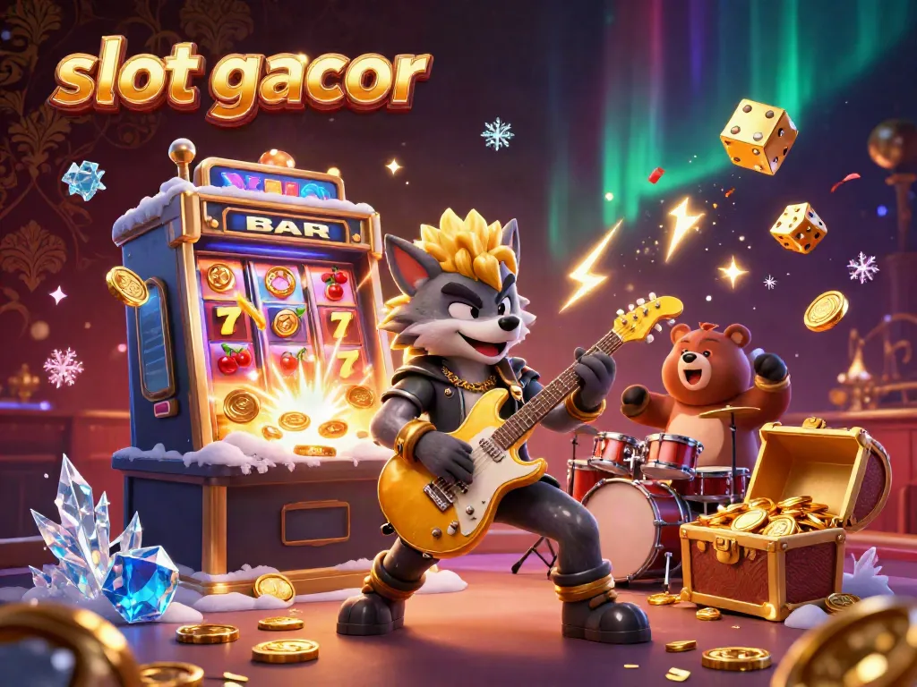 Win big with slot gacor excitement, featuring dynamic casino elements and engaging characters.
