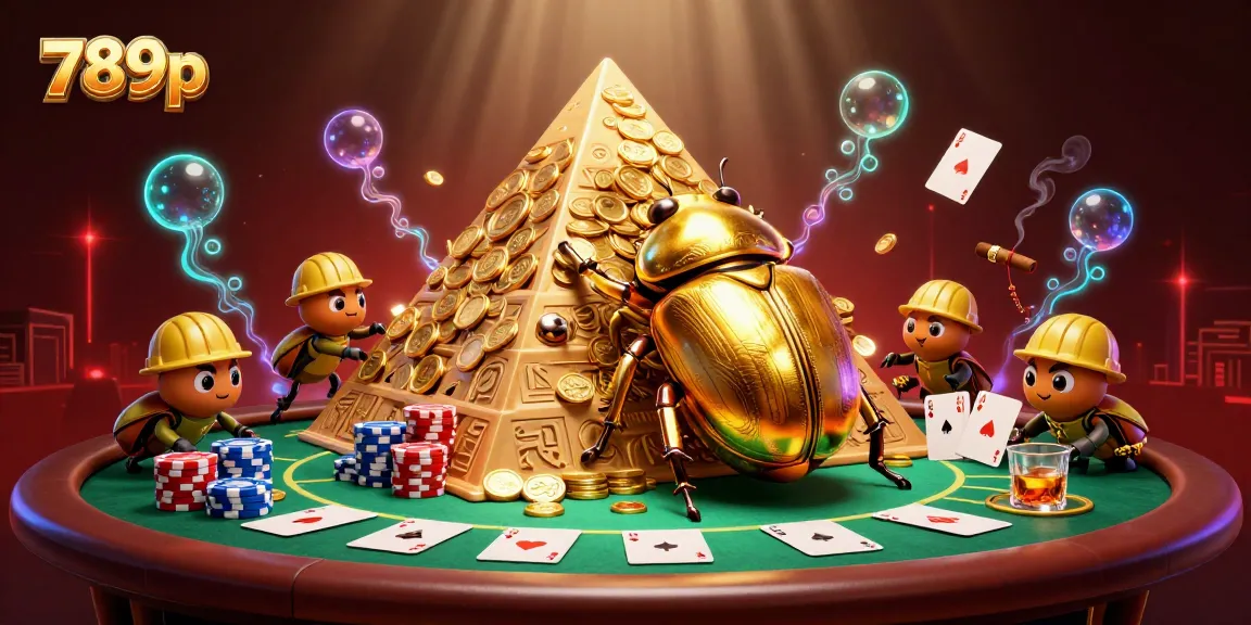 Experience excitement at 789p with a vibrant 3D casino scene bursting with golden treasures.